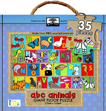 abc animals giant floor puzzle