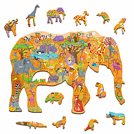   48 pc Woody Puzzle - Savanne